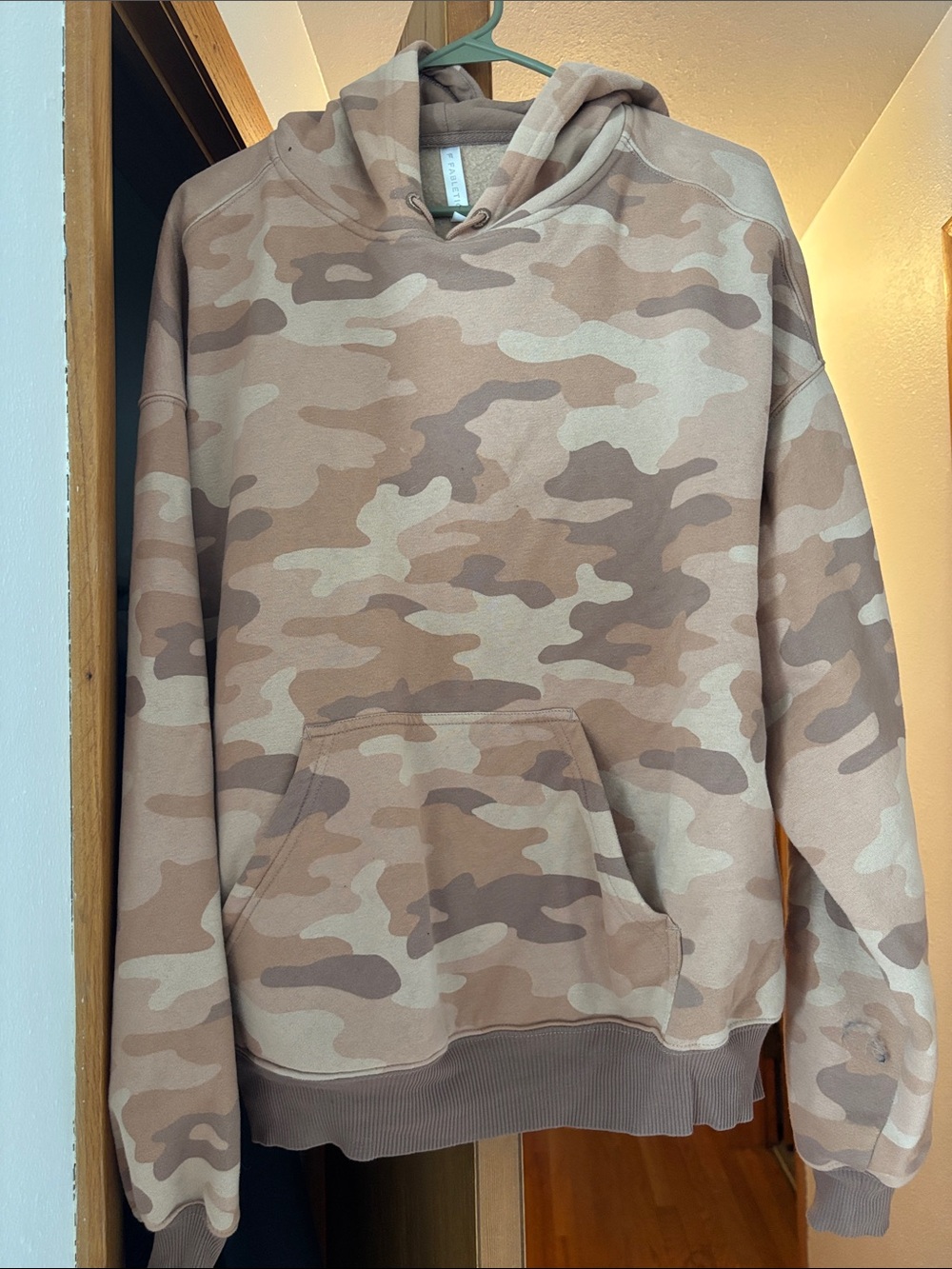 Fabletics Women’s Pink/Beige Camo Hoodie
